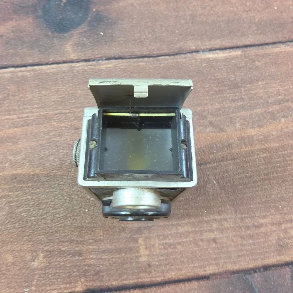 Falcon Flex Box Camera 50mm Graf Lens Black Good Vintage Art Deco TLR Style